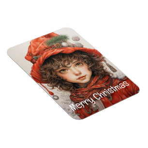 Magnet Flexible Fille de Noël personnalisée 2 sur 25