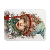 Magnet Flexible Fille de Noël Personnalisée 7 sur 25 (Horizontal)