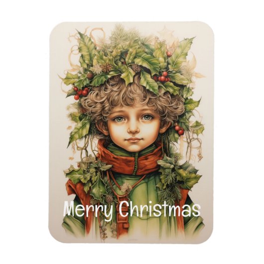Magnet Flexible Fille de Noël Personnalisée 8 sur 25 (Vertical)