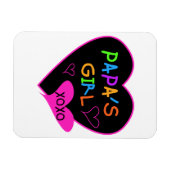 Magnet Flexible Fille de Papa Tee - shirts, Casquettes, Mugs, Bout (Horizontal)