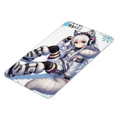 Magnet Flexible Fille de ski anime (Côté Gauche)