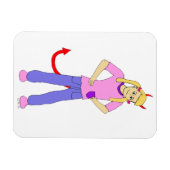 Magnet Flexible fille diable (Horizontal)