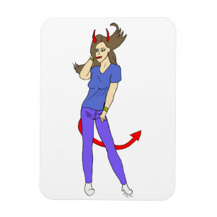 Magnet Flexible fille diable