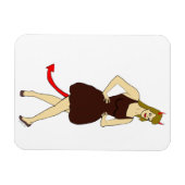 Magnet Flexible fille diable (Horizontal)