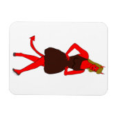 Magnet Flexible fille diable (Horizontal)