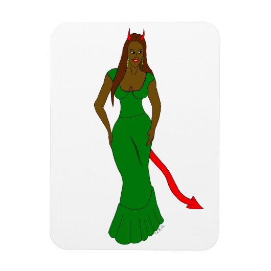 Magnet Flexible fille diable (Vertical)