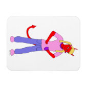 Magnet Flexible fille diable (Horizontal)