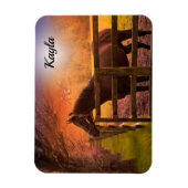 Magnet Flexible Fille du cheval (Vertical)