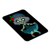 Magnet Flexible Fille Flapper Zombie des Années 1920 (Côté Droit)