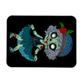 Magnet Flexible Fille Flapper Zombie des Années 1920 (Horizontal)
