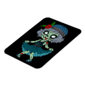 Magnet Flexible Fille Flapper Zombie des Années 1920 (Côté Gauche)