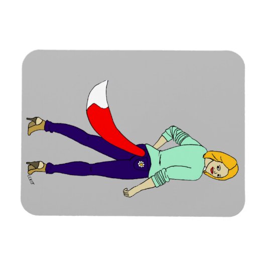 Magnet Flexible fille foy (Horizontal)