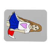 Magnet Flexible fille foy (Horizontal)