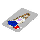 Magnet Flexible fille foy (Côté Gauche)