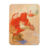 Magnet Flexible Fille sur le sable, Helene Schjerfbeck (Vertical)