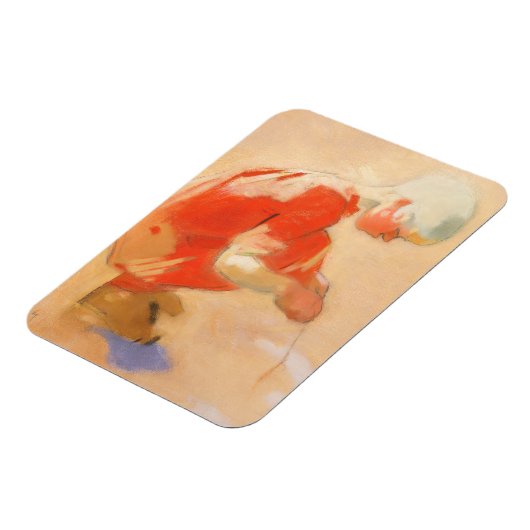 Magnet Flexible Fille sur le sable, Helene Schjerfbeck (Côté Gauche)