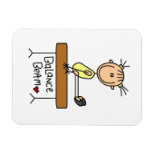 Magnet Flexible Fille sur poutre (Horizontal)