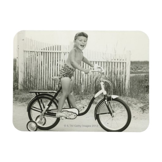 Magnet Flexible Fille vélo équitation (Horizontal)