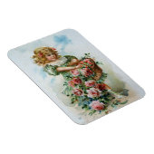 Magnet Flexible Fille victorienne avec Rose (Côté Droit)