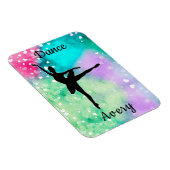 Magnet Flexible Filles Danse Aquarelle avec Coeurs flottants (Côté Droit)