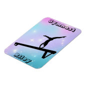 Magnet Flexible Filles Gymnaste Gymnastique Balayage (Côté Gauche)