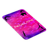 Magnet Flexible Filles Gymnastique Événements Rose / Violet (Côté Droit)