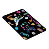 Magnet Flexible Filles Karate Joyeux Décor de Pâques (Côté Droit)