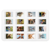 Magnet Flexible Film instantané personnalisé 16 Photo Collage (Horizontal)