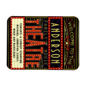 Magnet Flexible Film Theatre Marquee Home Cinéma | Nom personnalis (Horizontal)