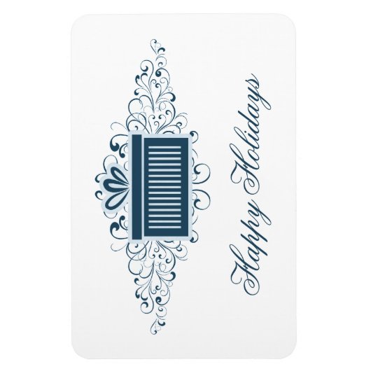 Magnet Flexible Fils de vacances Présente Rectangle magnétique, Bl (Vertical)