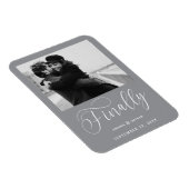 Magnet Flexible Finally Minimalist Wedding Photo Save the Date (Côté Droit)