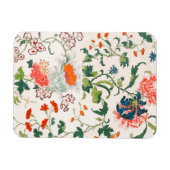 Magnet Flexible Fine China silk flower design mid 18th century (Horizontal)