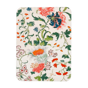 Magnet Flexible Fine China silk flower design mid 18th century