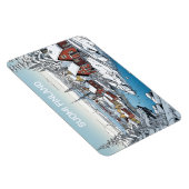 Magnet Flexible Finlande Illustration hivernale (Côté Droit)
