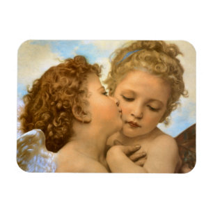 Magnet Flexible First Kiss (détail des anges) de Bouguereau