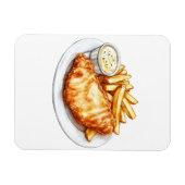Magnet Flexible Fish and Chips (Horizontal)