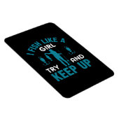 Magnet Flexible Fisher Je Pêche Comme Une Fille (Côté Droit)