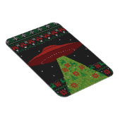 Magnet Flexible Flacon rouge et vert UFO Tractor Beat laide Noël (Côté Droit)