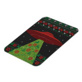 Magnet Flexible Flacon rouge et vert UFO Tractor Beat laide Noël (Côté Gauche)