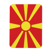 Magnet Flexible Flag de Macedonia (Vertical)