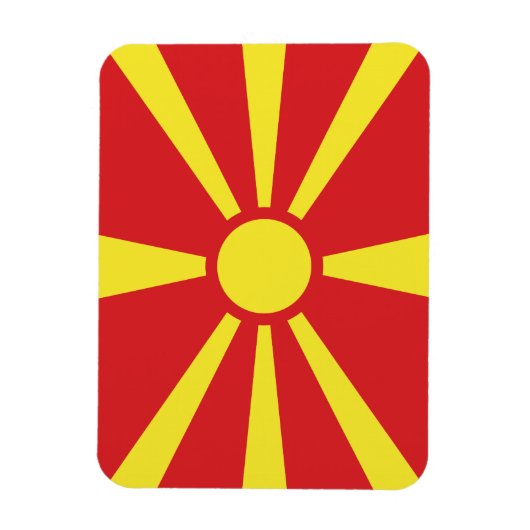 Magnet Flexible Flag de Macedonia (Vertical)