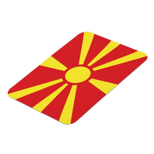 Magnet Flexible Flag de Macedonia (Côté Gauche)
