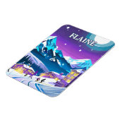 Magnet Flexible Flaine : Art Moderne dans les Alpes enneigées (Côté Gauche)