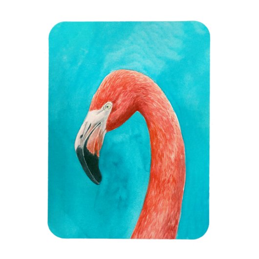 Magnet Flexible Flamant rose (Vertical)
