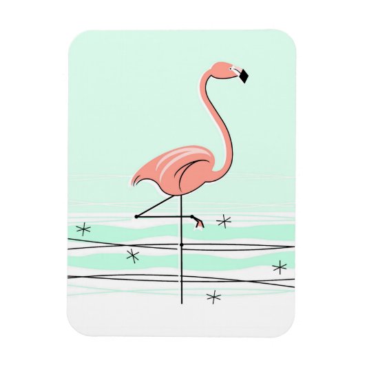 Magnet Flexible Flamant rose Aqua aimant flexible (Vertical)