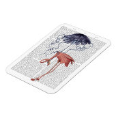 Magnet Flexible Flamant rose et parasol (Côté Gauche)