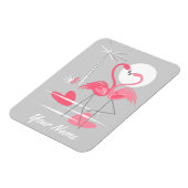 Magnet Flexible Flamant rose Love Name aimant flexible (Côté Gauche)