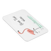 Magnet Flexible Flamant rose Ocean Side Text flexible (Côté Droit)