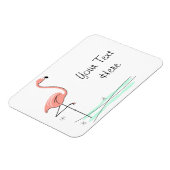 Magnet Flexible Flamant rose Ocean Side Text flexible (Côté Gauche)