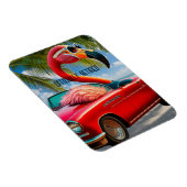 Magnet Flexible Flamant rose officiellement à la retraite et conve (Côté Droit)